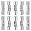 Baomain 10-Pack gPV Solar PV Fuse 25A 1000V DC, 10x38mm, 33kA Breaking Capacity, CE Listed for Photovoltaic Systems, Combiner Boxes (25 Amp.)