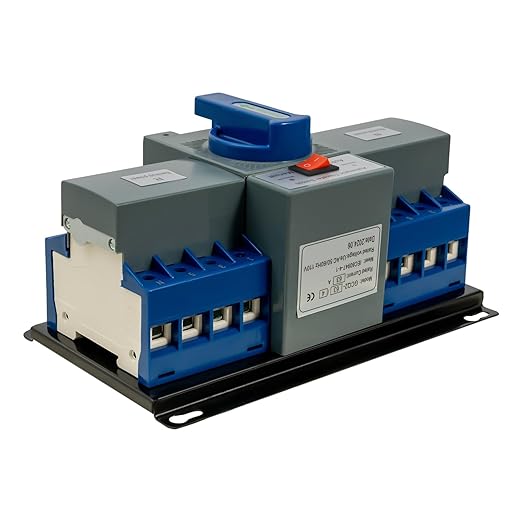 DNYSYSJ 110V 4P 63A Automatic Transfer Switch, Dual Power Generator Transfer Switch, Dual Power Generator Changeover Switch Self Cast Conversion 60HZ AC-33iB 6A-63A (4P/63A)