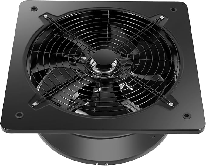 16'' Explosion Proof Exhaust Fan, 300W 4700CFM Industrial Axial Flow Fan Utility Blower Ventilator Fan Extractor Factory Extraction Ventilation for Garage Shops Kitchen, 2800RPM