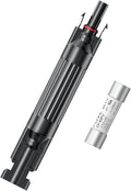 RICH SOLAR 10A Waterproof in-Line Fuse Holder w/Fuse Solar Panel Photovoltaic Connector 10 Amp