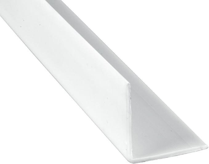 Prime-Line MP10067 Corner Shield Perforated, 1-1/8 In. x 48 in, Vinyl Construction, White (5 Pack)