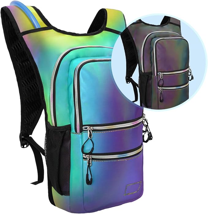 Hydration Pack, Water Backpack with 3L Hydration Bladder Lightweight Insulation, Festival Essential, Rave Hydration Backpack, Hydropack Backpack for Rave, Hiking, Biking, Festival Gear