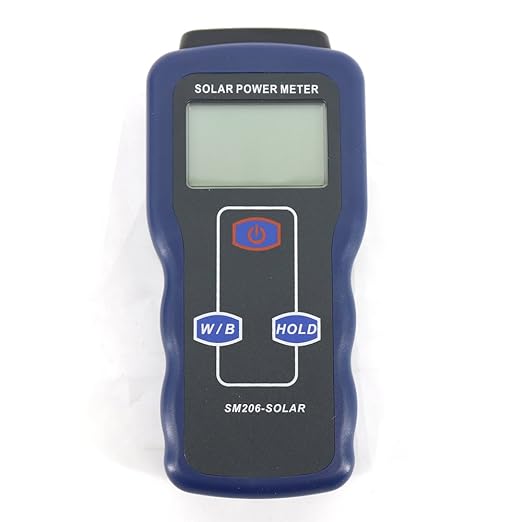 SM206 Digital Solar Power Meter with LCD Display Glass Light Intensity Solar Radiation Tester