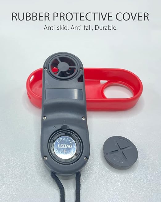 Wintact Handheld Anemometer, Digital Wind Speed Meter Gauge, Air Flow Velocity Tester with Measuring Wind Temperature 14℉ to 113℉ for HVAC Duct Outdoor Kite Boat Sailing Surfing (WT816A)