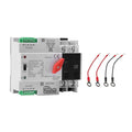 100Amp AC220V Automatic/Manual Transfer Switch 2P 50/60Hz, 2POLE 100A Mini ATS Auto Dual Power Switch W2R for Home Generator, Din Rail Mount Cn Automatic Changeover Fast Transfe for Solar,Rv,Lv Power