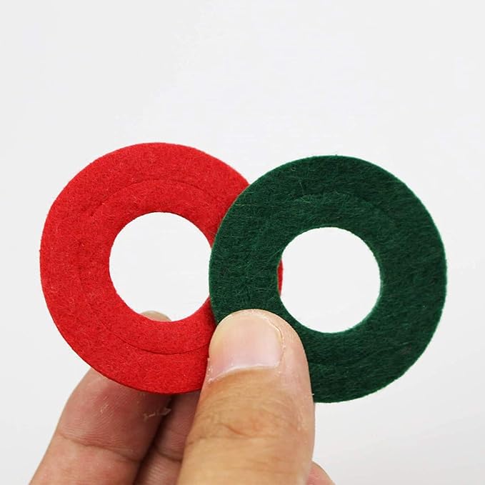 TKDMR Battery Terminal Anti Corrosion Washers Fiber - Battery washers Battery Terminal Protector Car Battery Corrosion prevention shim (24, Red)