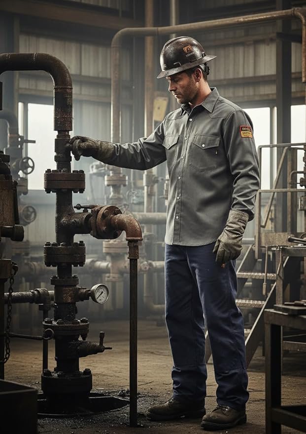Just In Trend Flame Resistant Light Weight FR Shirt for Men - 88% Cotton, 12% Nylon, 7oz, NFPA 2112