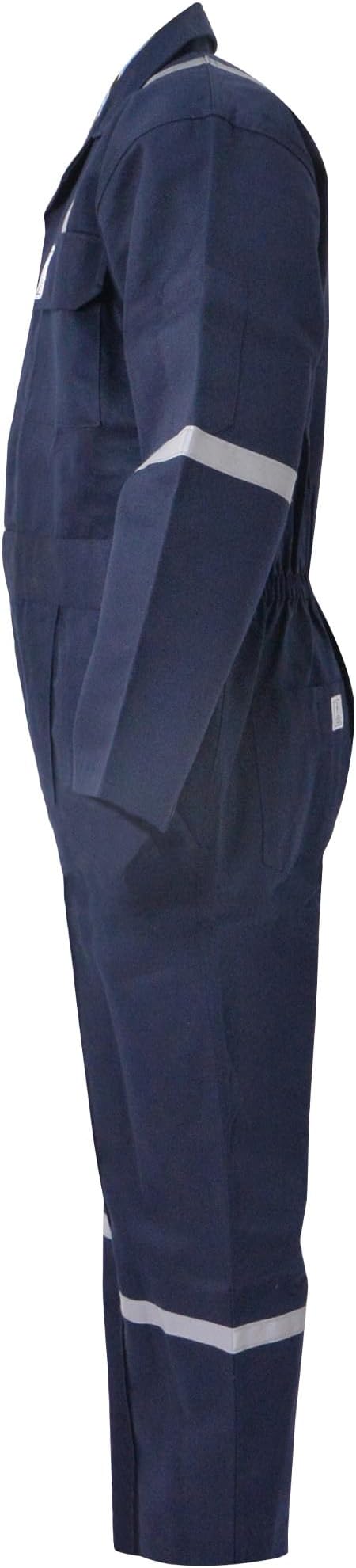 Flame Resistant FR Hi Vis Coveralls for Men NFPA 2112 Complied 7oz Overall for Men Reflective Tape 6 Pockets Coverall
