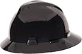 MSA V-Gard Full-Brim Hard Hat with Suspension - Polyethylene Shell, Superior Impact Protection and Self Adjusting Crown Straps - Standard Size Hard Hat