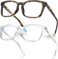 VISOONE Blue Light Blocking Glasses Square with Anti Computer Glare for Gaming Women and Men MONTANA