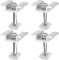 uxcell Set of 4 Solar Panel Mount Mid Clamps, 40mm Aluminum Solar Mid Clamp Solar Panel System Install Accessories for PV System Mounting Bracket
