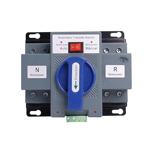 2P 63A 220V Automatic Transfer Switch, Dual Power Generator Changeover Switch 50HZ/60HZ
