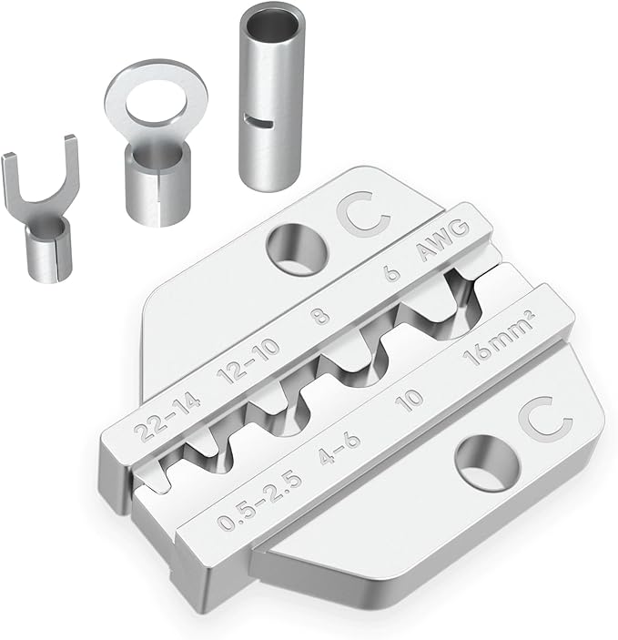 Crimping Die for Non-Insulated Terminals - 22-6 AWG