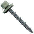 Metal Roofing Screws: (250) 10 x 1-1/2" Patina Green Hex Head Sheet Metal Roof Screw. Self Starting Metal to Wood siding Screws. EPDM Washer. Colored Head