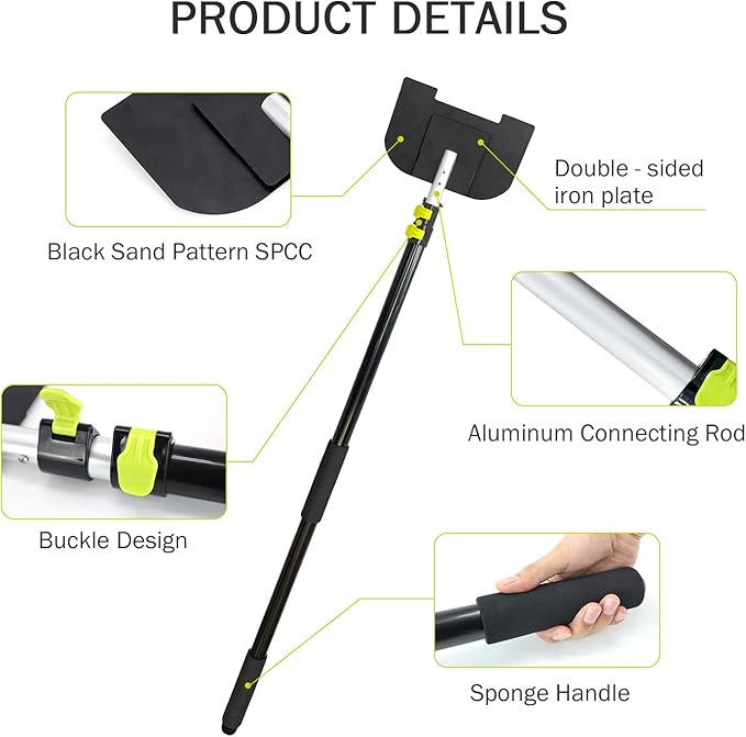 HUAALIUCHE 8 Foot Extension Handle for Board Corner Protector, Cargo Load Corner Protector V Edge Guards Handle，1Pack