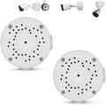 【Only Compatible with Bullet Cameras】 Universal Bullet Security Camera Mount Bracket Hide Cable, Metal Electric Enclosure, Waterproof Outdoor Camera Cover, Base Junction Box for CCTV Cams (2 Pack)