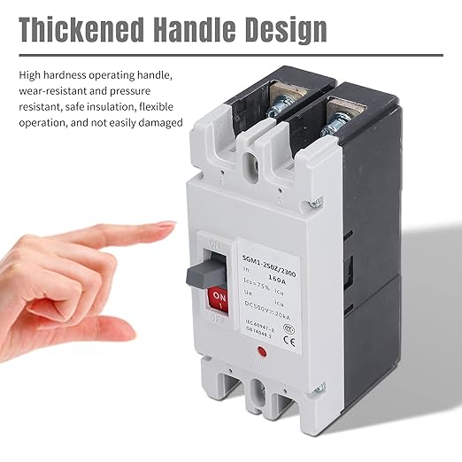SGM1-250Z/2300 DC Circuit Breaker,500V 160A 2P DC Circuit Breaker, Thermosetting Plastic Moulded Case Circuits Breakers Solar Energy Switch