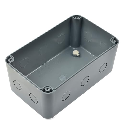 SuperInk Robust Outdoor Electrical Project Box - IP66 Weatherproof PVC/ABS Enclosure for Universal Protection - Size 7 1/8" x 4 1/2 "x 4" inch(181x111x100 mm),1PK