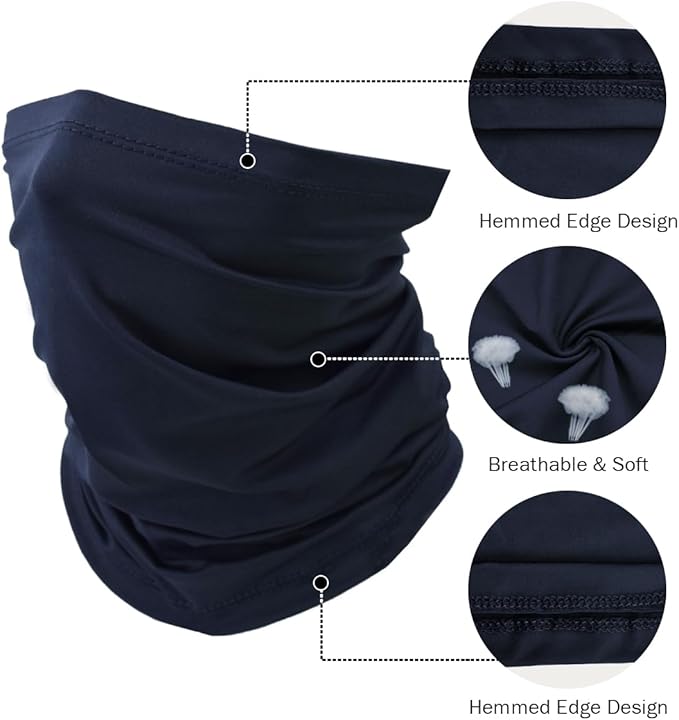 Fishing Neck Gaiter, Sun Protection Face Mask, Cooling Neck Shield Scarf Cycling Balaclava Bandana for Men and Women