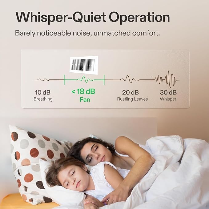 VIVOSUN Quiet Register Booster Fan for 𝟒" 𝐱 𝟏𝟎" Holes, Cooling Heating Vent Fan with 10-Speeds App Control &Adjustable Wind Direction, Thermostat Control for Bedroom, Bathroom &Attic, White