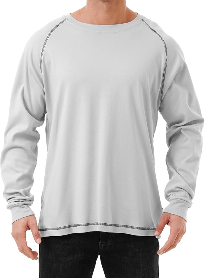 FR Shirts for Men 6 oz Hi Vis Fire Resistant Flame Resistant Long Sleeve Shirts High Visibility Cotton Welding Shirt CAT2