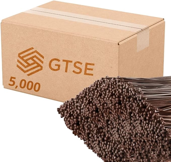 GTSE 12 Inch Brown Zip Ties, 5,000 Bulk Pack, 50lb Strength, UV Resistant Long Nylon Cable Ties, Self-Locking 12" Tie Wraps