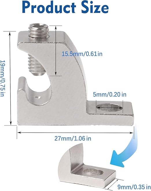 Solar Panel Grounding Lugs,12-Pack Aluminum Lay-in Connectors,Pool Bonding Lug,Ground Wire Clamps,4-14 AWG Wire Range,304 SS Set Screw with Hex Key