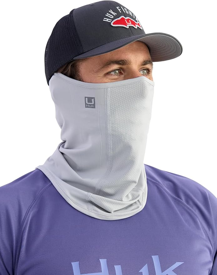 HUK Men's Pursuit Neck Gaiter, Face Protection With Upf 30+ Sun Protection