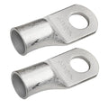 SELTERM 2pcs 4/0 AWG 1/2" Stud Tinned Copper Wire Lugs, Ring Terminals, Battery Cable Ends, 0000 Gauge Ring Terminal Connectors, UL Marine Grade Electrical Terminals