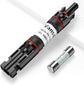 1PCS 15A Solar Fuse Holder Inline，Solar PV Fuse Holder,Waterproof Solar Fuse Connector for Solar Panel and Solar Controller