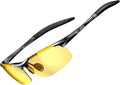 ATTCL Polarized Sunglasses Men Sports: UV Protection Anti Glare Wrap Around Lightweight Metal Driving Fishing Golf Running