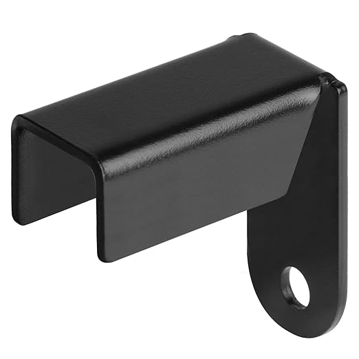 20 Pack Black Fence Mounting Bracket for 1-1/2" x 1-1/2" Square Tube, Fence Panel Internal Rails Connector