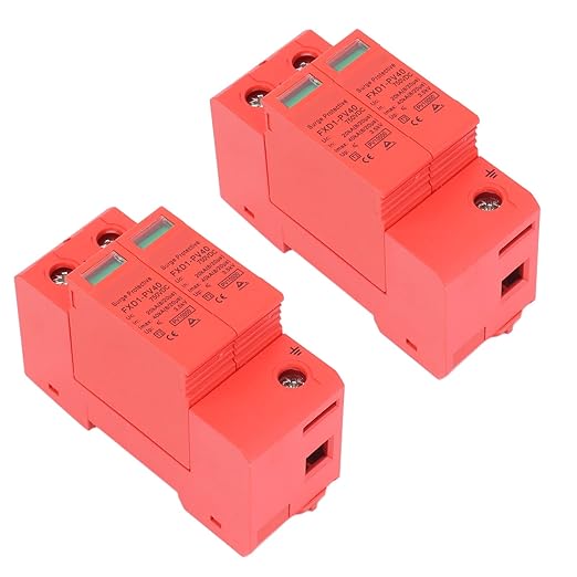 2P Protective Devices 2pcs 2P Protective Devices 40KA DC Photovoltaic Arrester with Remote Protectors (DC 750V)