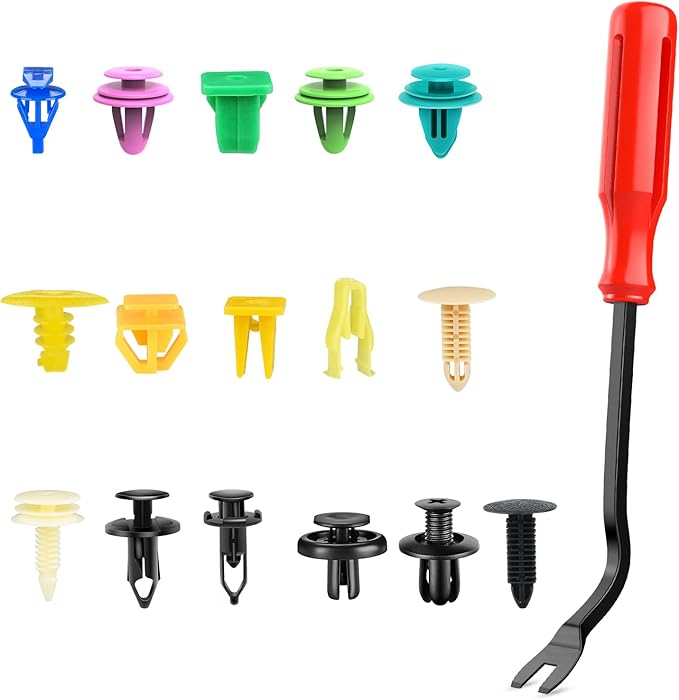 Nilight 501PCS Universal Car Clips Mixed Auto Bumper Fender Trim Door Shield Engine Retainer Rivet Push for GM Ford Chrysler Toyota Lexus Honda Acura Dodge Jeep Fastener Remover,2 Years Warranty