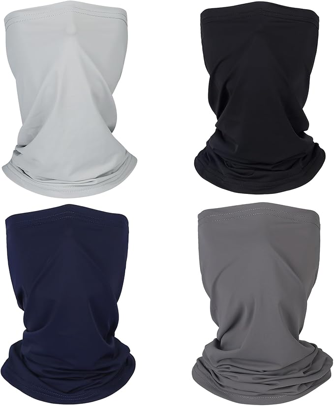 Mandydov Summer Cooling Neck Gaiter Face Mask Breathable Balaclava, UV Protection Wind Dust Proof Face Cover Scarf