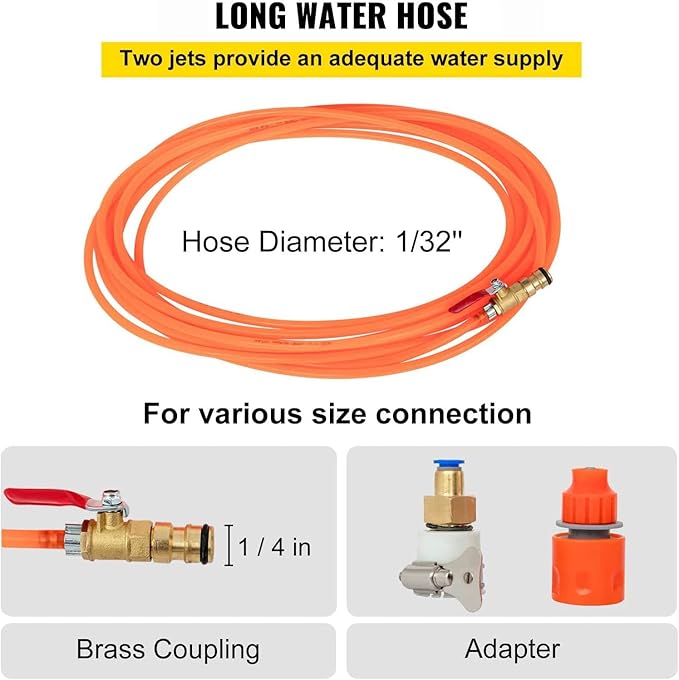 Solar Panel Cleaning Brush & Pole Kit with Water Fed Pole & Filter System - Extendable Water-fed Pole for Efficient Solar Panel and Window Cleaning