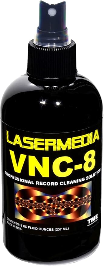 Vinyl Record Cleaning Solution Fluid Professional Residue Free 8 Oz (237 ML) Spray Bottle VNC-8 Made in USA- Tariff Free