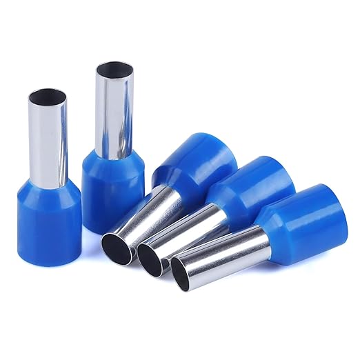 XHF 200 PCS AWG 6/16mm² Wire Ferrules Insulated Copper Crimp Connectors, Crimp Pin Cord End Terminals Blue