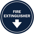 Signs ByLITA Circle Fire Extinguisher Sign (Navy Blue/White) - Small