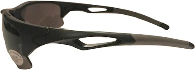 The Jackson Bifocal Safety Reading Sunglasses, Black/Smoke Lens + 2.00