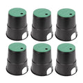 6 Pcs Electrical Splice Box, 6'' Diameter Underground Electrical Junction Box, Sprinkler Valve Boxes for Garden Farm, Inground Electrical Box for Outdoor Electrical Wiring Splices (6In 6Pcs)