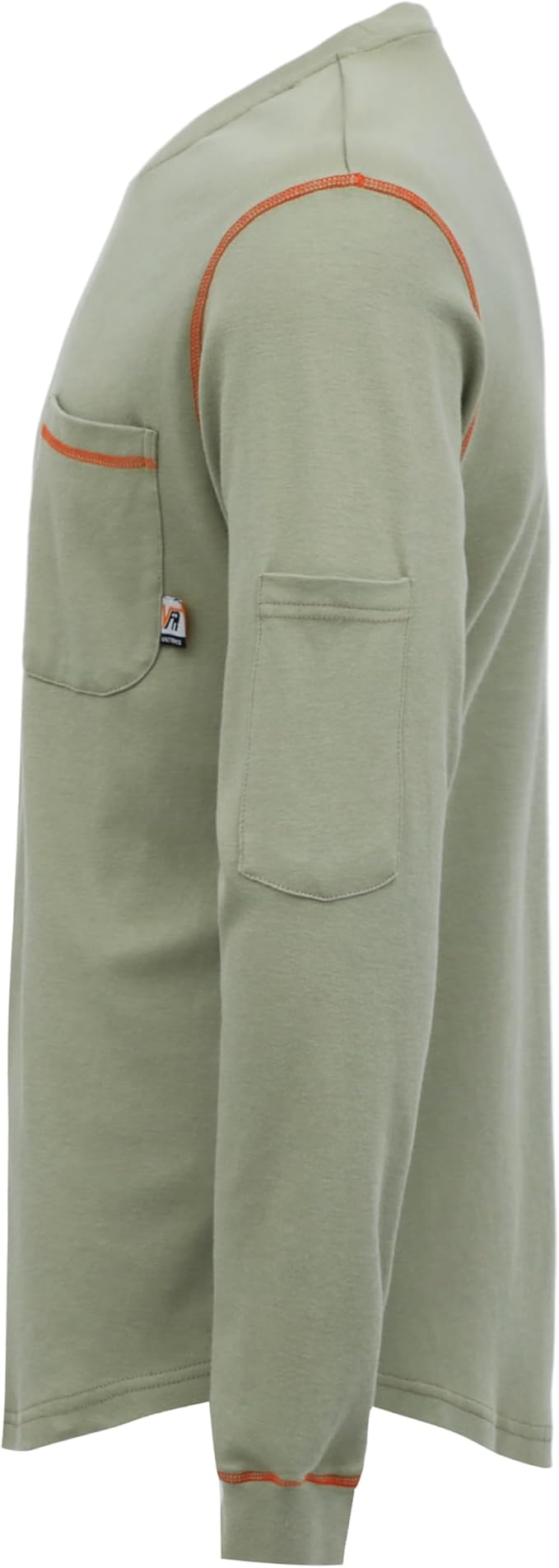 VATRENUS FR Shirts Crewneck 5.5oz Lightweight Flame Resistant 100% Cotton Men's Pre-Washed Fire Retardant Workwear