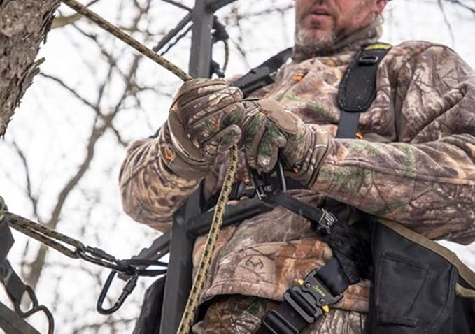 Hunter Safety System Rope Style Treestrap: 9' Hunting Safety Strap with Prussik Knot for Climbing & Treestand Security