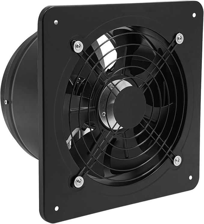 10'' Explosion Proof Exhaust Fan, 100W 741CFM Industrial Axial Flow Fan Utility Blower Ventilator Extractor Factory Extraction Ventilation for Garage Shops Kitchen, 2600RPM