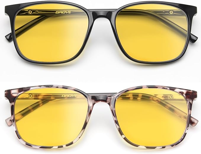 Gaoye Ultralight Blue Light Glasses for Women - Computer Protection Glasses for All Day Comfort - Anti UV Glare & Eyestrain