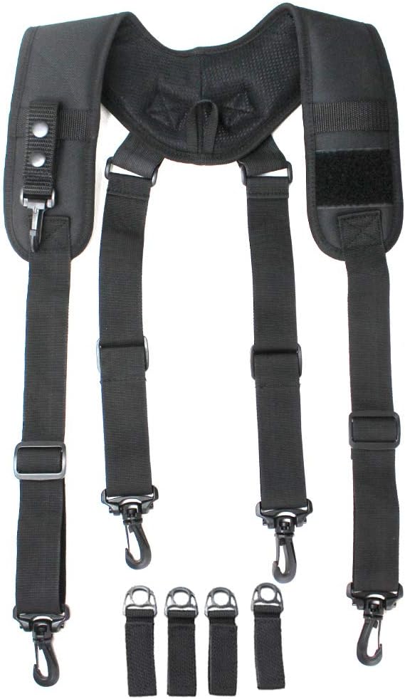 MELOTOUGH Tactical Suspenders for Duty Belt Harness,Police Suspenders Duty belt Padded Adjustable