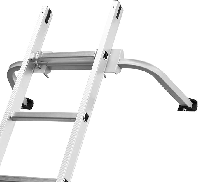 VEVOR Ladder Stabilizer, Extension Ladder Standoff, Heavy Duty Wing Span/Wall Ladder Accessories for Roof Gutter, Easy to Use & Wide Adaptability & Anti-Slip Rubber Feet, 330 lbs Weight Rating