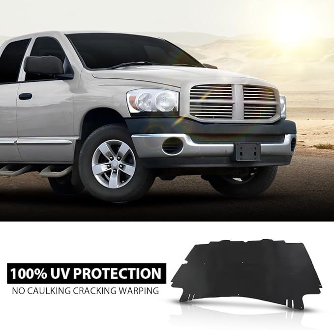 G-PLUS Hood Insulation Pad 1/2" Heat Blanket & Clips Compatible with Dodge Ram 1500 2002-2008/Fit Dodge Ram 2500 3500 2003-2009