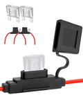 2 Pack Inline Maxi Fuse Holder - 8 AWG 12V Automotive Blade Fuse Holders with 2 Pcs 80 AMP Maxi Fuses