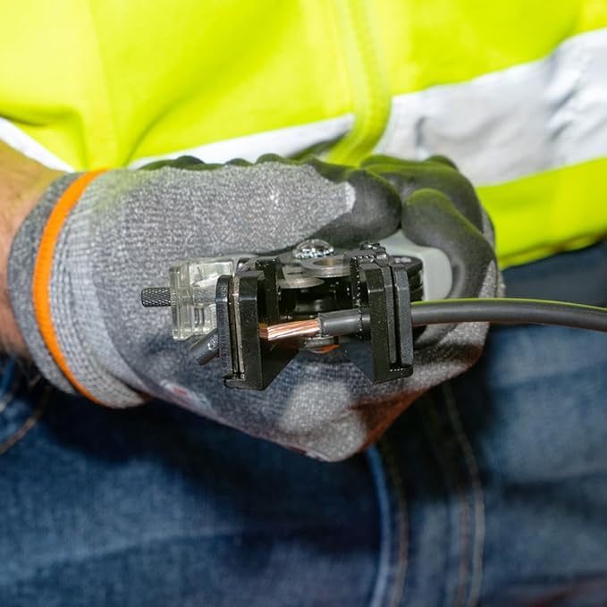 Klein Tools 11069S Automatic Solar Wire Stripper, Precision Stripping for 6 to 12 AWG Solid and 8 to 14 AWG PV Electrical Stranded Wire
